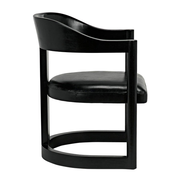 Mccormick Chair, Charcoal Black-Noir Furniture-Blue Hand Home