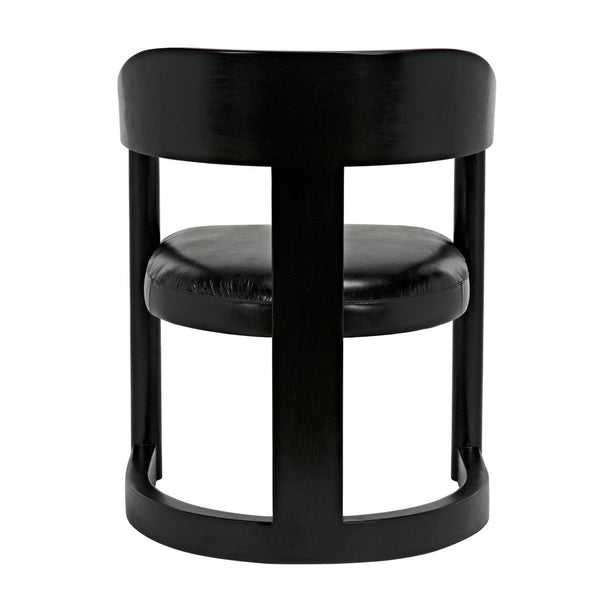 Mccormick Chair, Charcoal Black-Noir Furniture-Blue Hand Home