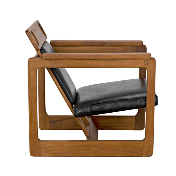 Buraco Relax Chair, Teak-Noir Furniture-Blue Hand Home
