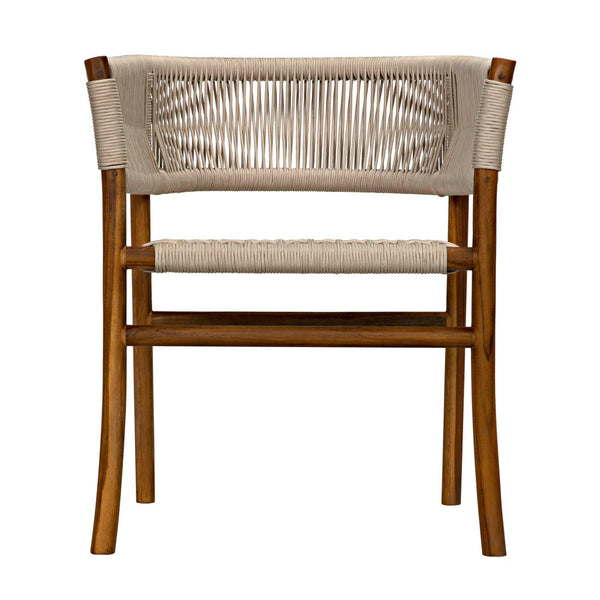 Conrad Chair, Teak with Woven Rope-Noir Furniture-Blue Hand Home