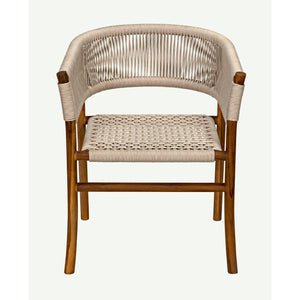 Conrad Chair, Teak with Woven Rope-Noir Furniture-Blue Hand Home