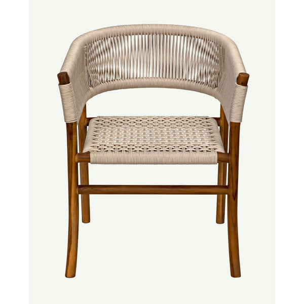 Conrad Chair, Teak with Woven Rope-Noir Furniture-Blue Hand Home