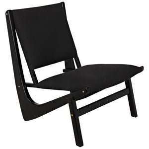 Noir Furniture Boomerang Chair, Charcoal Black-Noir Furniture-Blue Hand Home
