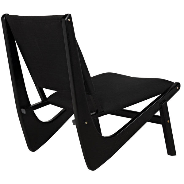 Noir Furniture Boomerang Chair, Charcoal Black-Noir Furniture-Blue Hand Home
