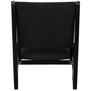 Noir Furniture Boomerang Chair, Charcoal Black-Noir Furniture-Blue Hand Home