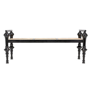 Indochine Bench-Noir Furniture-Blue Hand Home