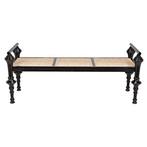 Indochine Bench-Noir Furniture-Blue Hand Home