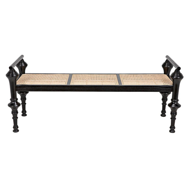 Indochine Bench-Noir Furniture-Blue Hand Home