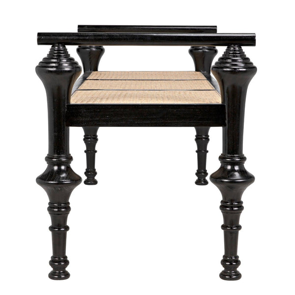 Indochine Bench-Noir Furniture-Blue Hand Home