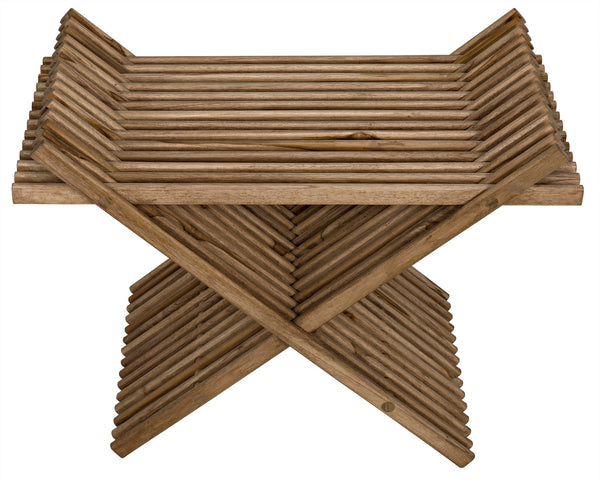 Dede Stool, Teak-Noir Furniture-Blue Hand Home