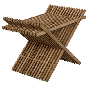 Dede Stool, Teak-Noir Furniture-Blue Hand Home