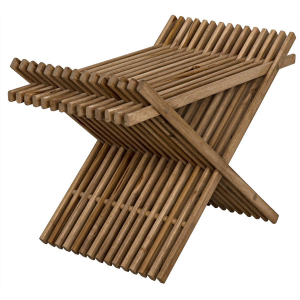 Dede Stool, Teak-Noir Furniture-Blue Hand Home