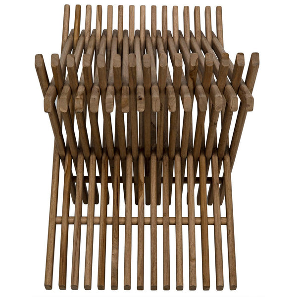 Dede Stool, Teak-Noir Furniture-Blue Hand Home