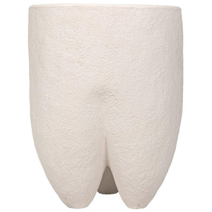 Donald Side Table, White Fiber Cement-Noir Furniture-Blue Hand Home