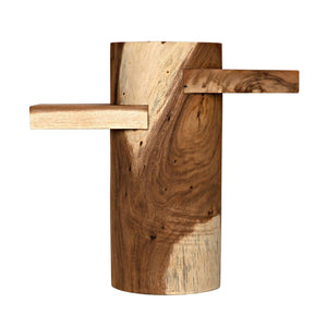 Tabula Side Table, Munggur Wood-Noir Furniture-Blue Hand Home
