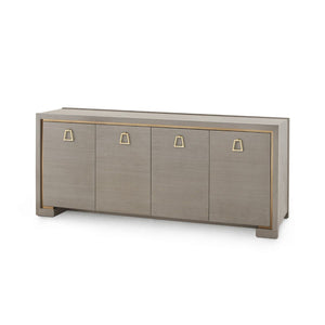 Villa & House - Blake 4-door Cabinet, Taupe Gray-Bungalow 5-Blue Hand Home