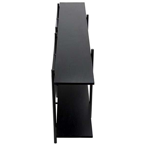 Anniston Console Steel/Walnut Shelves-CFC Furniture-Blue Hand Home