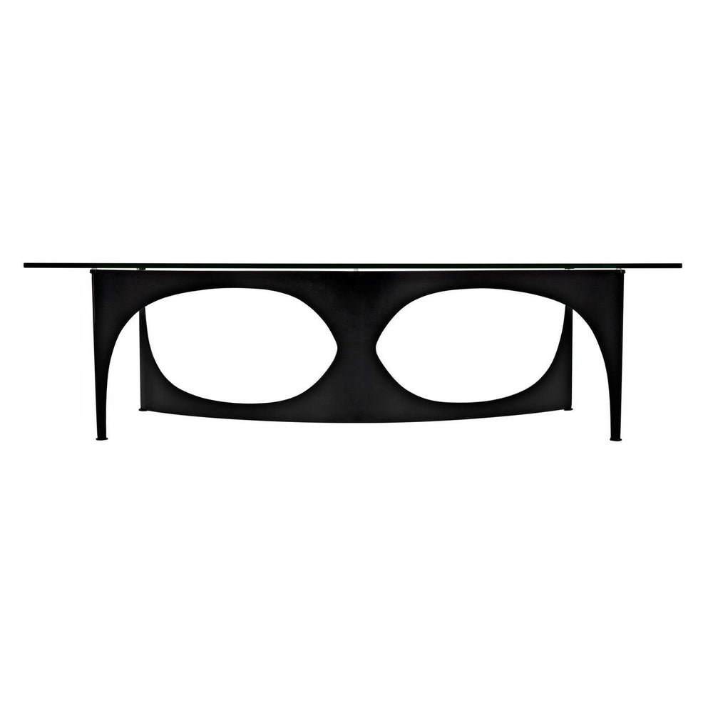 Leah Coffee Table, Steel Base, Glass Top-CFC Furniture-Blue Hand Home