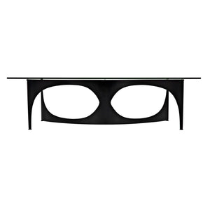 Leah Coffee Table, Steel Base, Glass Top-CFC Furniture-Blue Hand Home