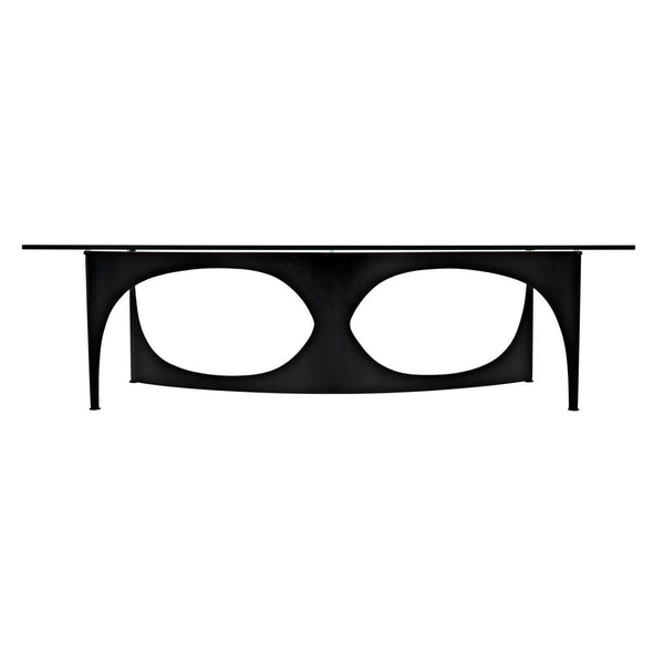 Leah Coffee Table, Steel Base, Glass Top-CFC Furniture-Blue Hand Home