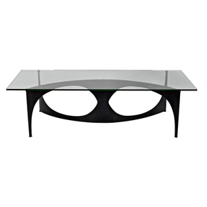 Leah Coffee Table, Steel Base, Glass Top-CFC Furniture-Blue Hand Home