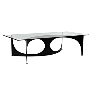 Leah Coffee Table, Steel Base, Glass Top-CFC Furniture-Blue Hand Home