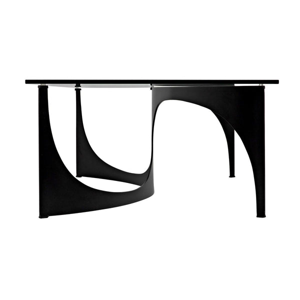 Leah Coffee Table, Steel Base, Glass Top-CFC Furniture-Blue Hand Home