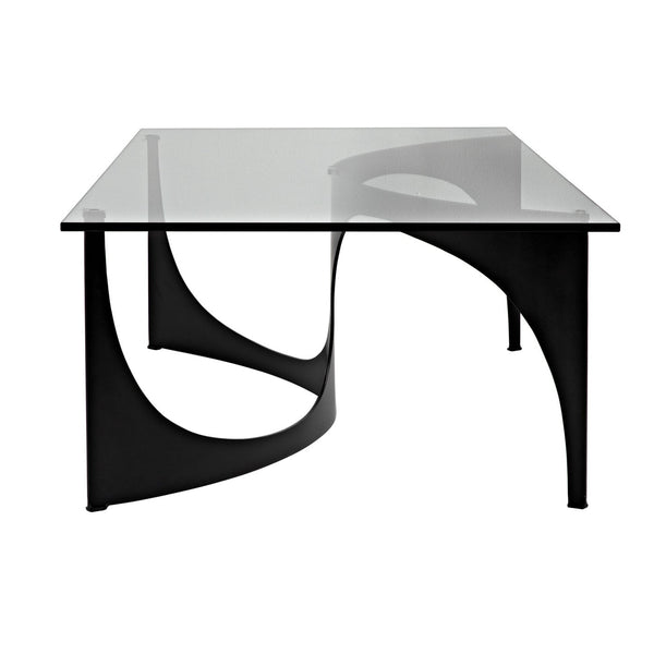 Leah Coffee Table, Steel Base, Glass Top-CFC Furniture-Blue Hand Home