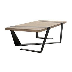 Mamba Coffee Table, Alder/Steel Base-CFC Furniture-Blue Hand Home