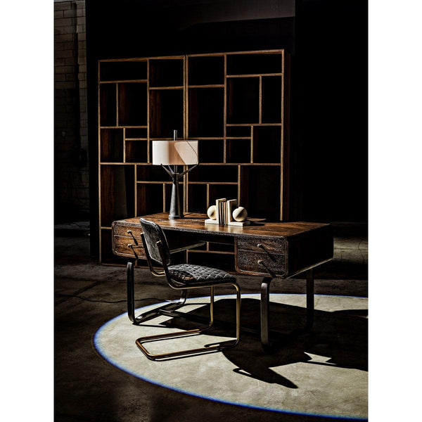 Noir Furniture Malic Shelf, Dark Walnut-Noir Furniture-Blue Hand Home