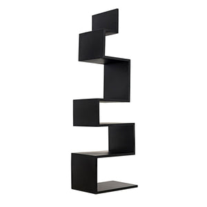 Noir Laszlo Bookcase, Black Steel-Noir Furniture-Blue Hand Home