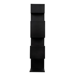 Noir Laszlo Bookcase, Black Steel-Noir Furniture-Blue Hand Home