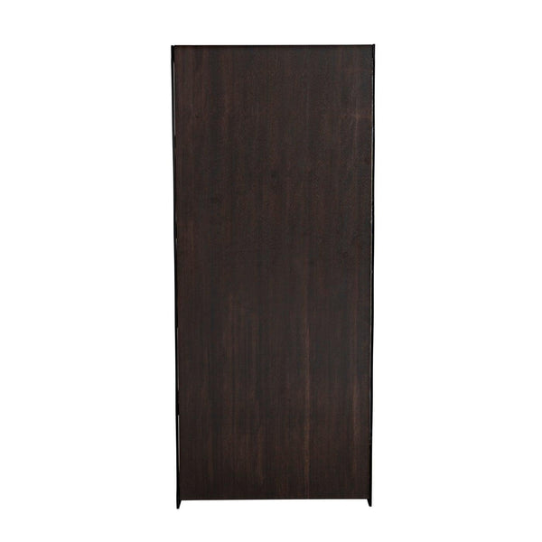 Noir Dido Bookcase, Black Metal-Noir Furniture-Blue Hand Home