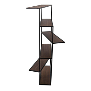 Verso Bookcase-Noir Furniture-Blue Hand Home