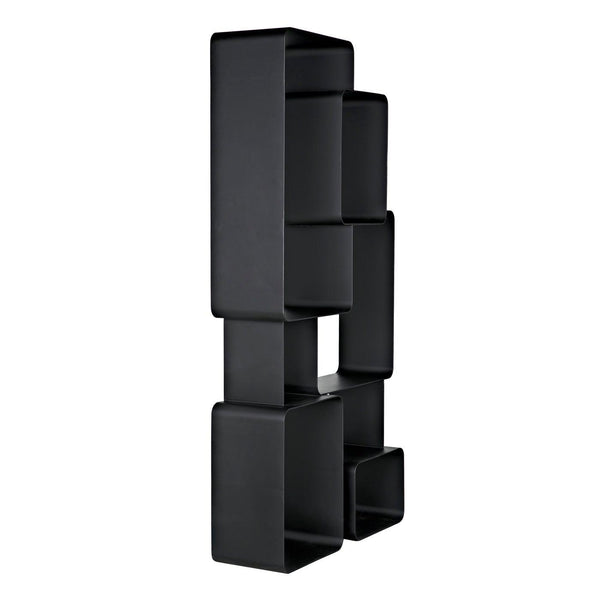Larra Bookcase-Noir Furniture-Blue Hand Home