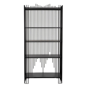 Mila Bookcase-Noir Furniture-Blue Hand Home