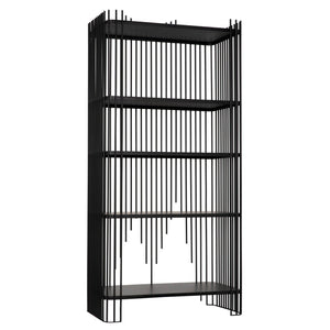 Mila Bookcase-Noir Furniture-Blue Hand Home