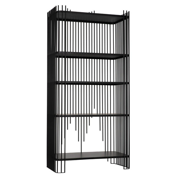 Mila Bookcase-Noir Furniture-Blue Hand Home