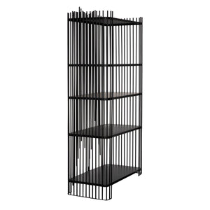 Mila Bookcase-Noir Furniture-Blue Hand Home