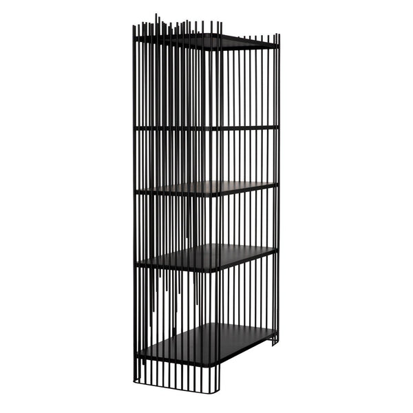 Mila Bookcase-Noir Furniture-Blue Hand Home