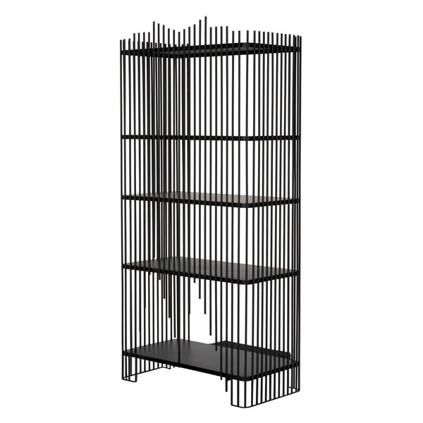 Mila Bookcase-Noir Furniture-Blue Hand Home