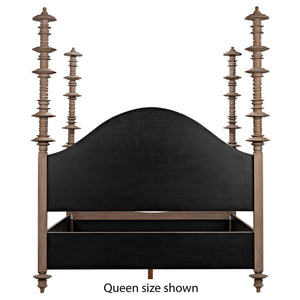 Ferrett Bed, Cal-King, Weathered-Noir Furniture-Blue Hand Home