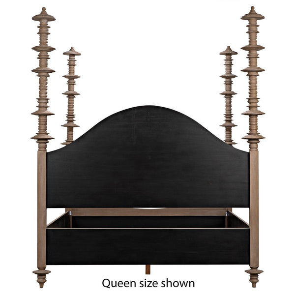 Ferrett Bed, Cal-King, Weathered-Noir Furniture-Blue Hand Home