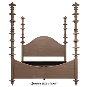 Ferret Bed, Eastern King, Weathered-Noir Furniture-Blue Hand Home