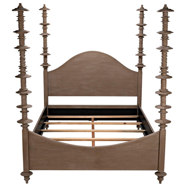 Ferret Bed, Queen, Weathered-Noir Furniture-Blue Hand Home