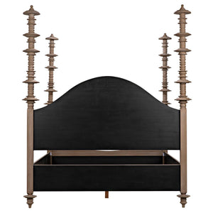 Ferret Bed, Queen, Weathered-Noir Furniture-Blue Hand Home