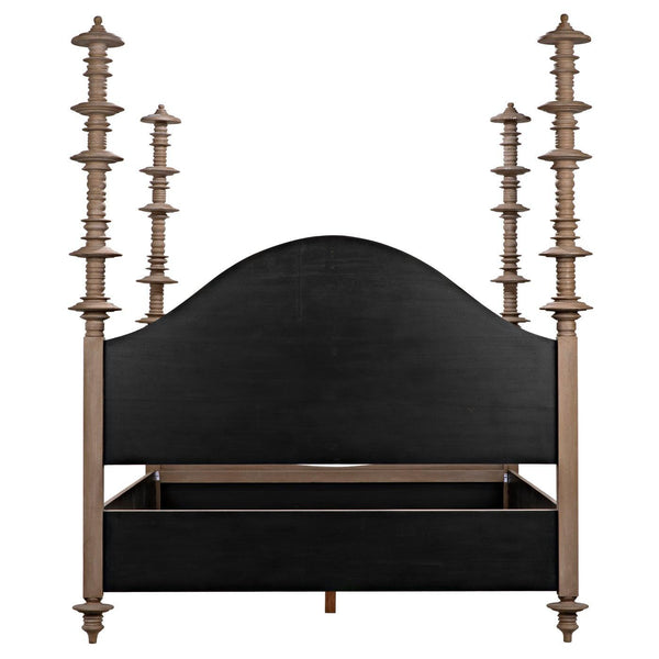 Ferret Bed, Queen, Weathered-Noir Furniture-Blue Hand Home
