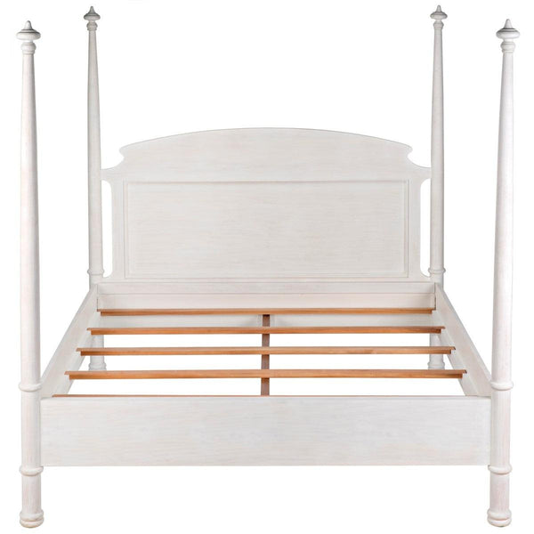 Noir Furniture New Douglas Bed, Eastern King, White Washed-Noir Furniture-Blue Hand Home