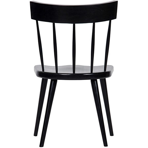 Noir Furniture Esme Chair, Hand Rubbed Black-Noir Furniture-Blue Hand Home