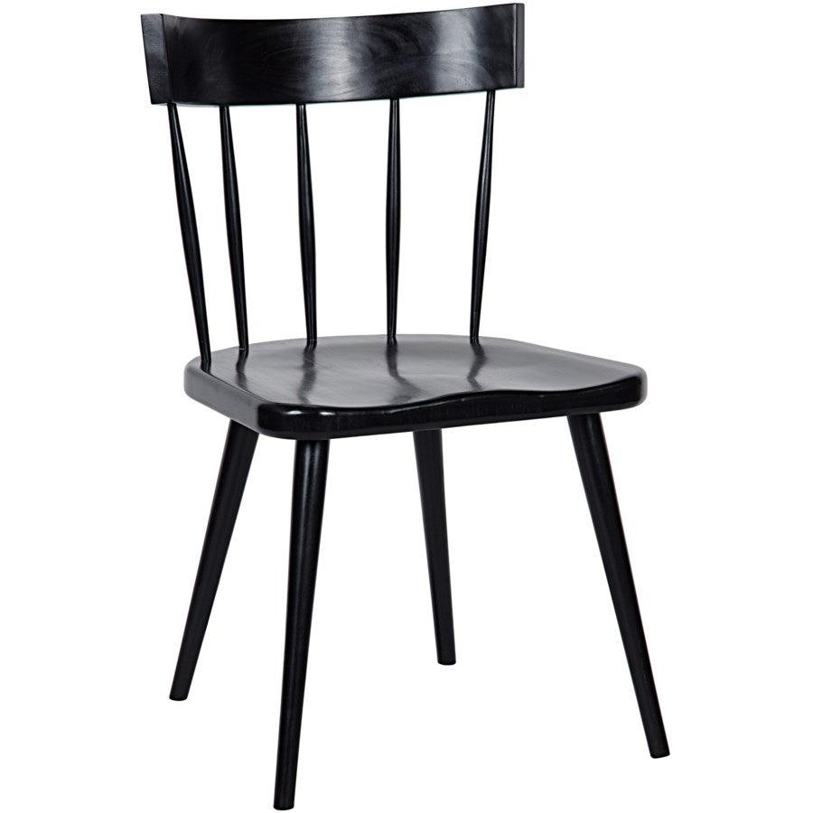 Noir Furniture Esme Chair, Hand Rubbed Black-Noir Furniture-Blue Hand Home
